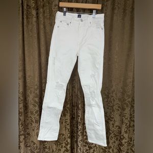 GAP white denim Jeans